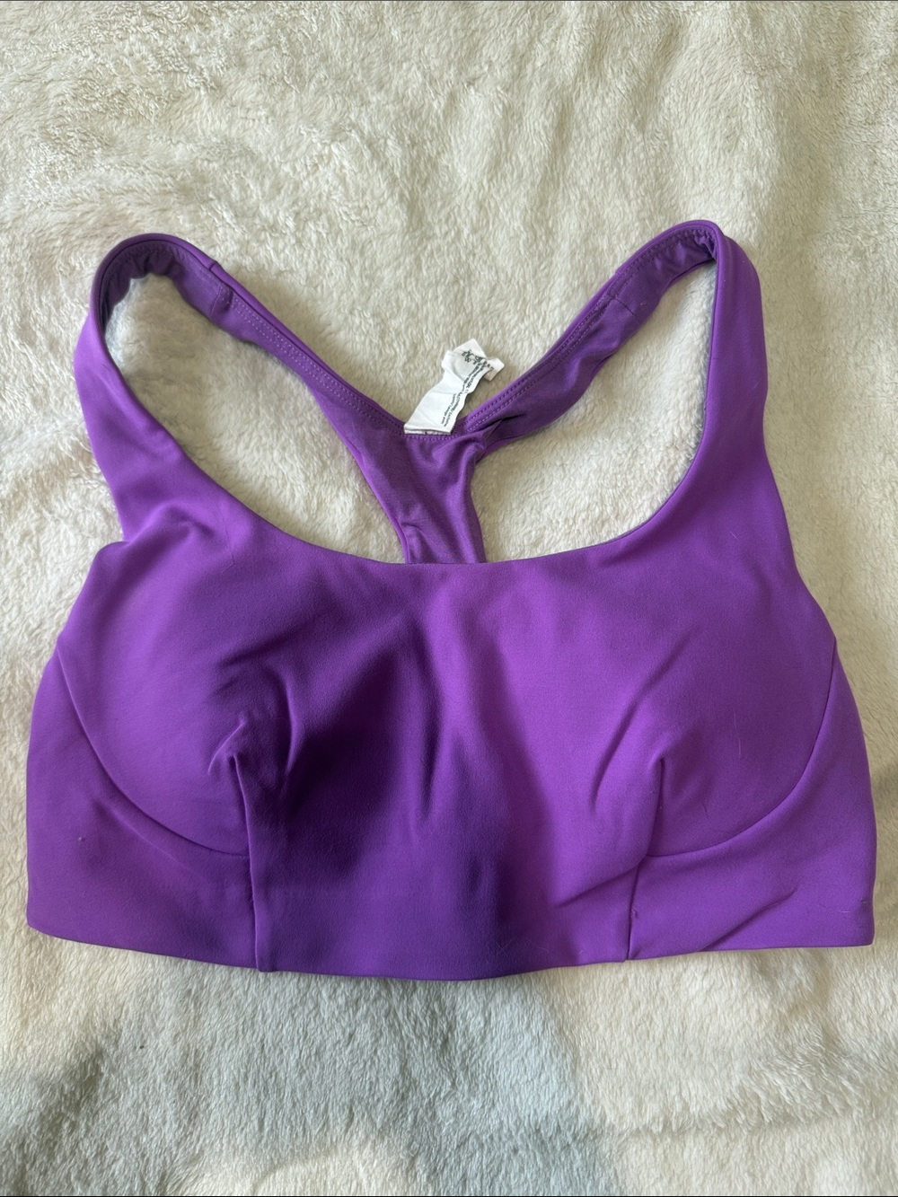 lululemon athletica Wunder Train Purple Racerback Sports Bra Size 8